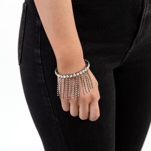 Elegant Silver Rhinestone Bracelet